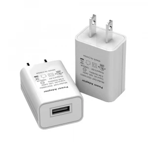 Small design phone charger 110V ac 50-60hz dc 5V 1A wall mount power adapter USB AC adaptor