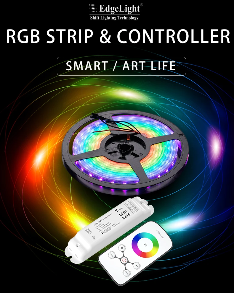 SMD5050 60Leds/m RGBW 5in1 led strip with RGBW Remote Controller