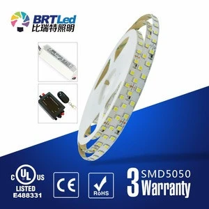SMD5050 led strip 60D 12V/24V cool white flex led strips waterproof CE ROhs