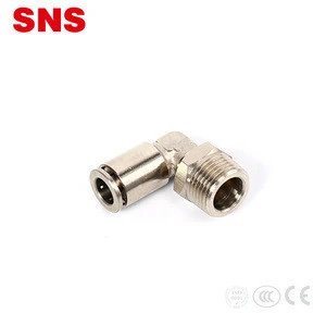 SNS JPC Series Metal One Touch Thread Pipe Fittings brass pneumatic connector fitting
