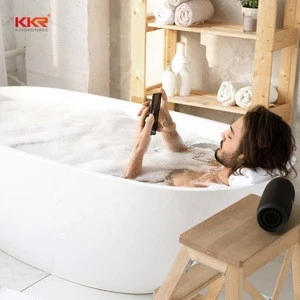 Soaking Shower Freestanding Deep Acrylic matt bathtub freestanding round Pure Acrylic luxury spa whirlpool bath tub
