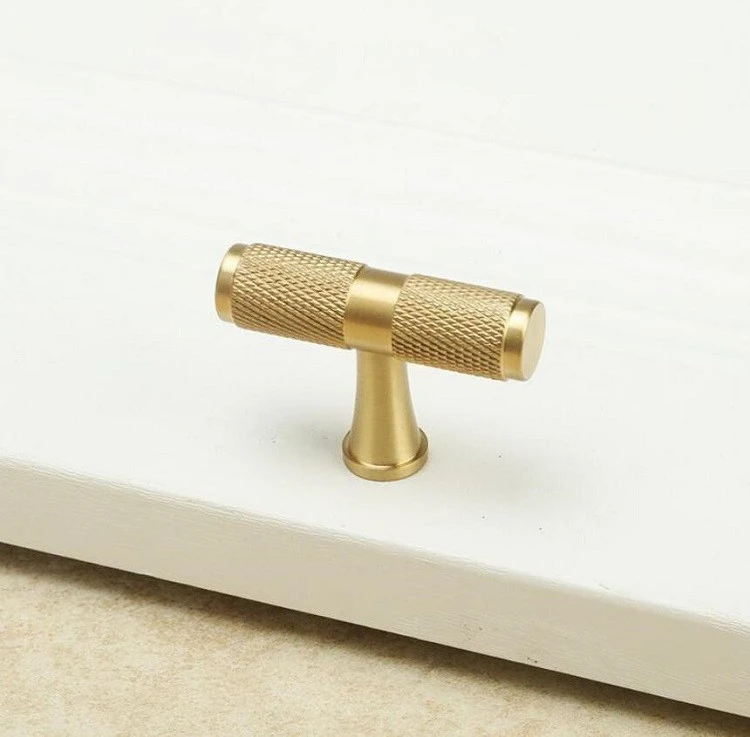 Solid Brass Bar Handle Knurled Solid Brass Bar Pull Cabinet Handle Knurled Bar Handle Kitchen Pull Golden Pull Copper Knurled