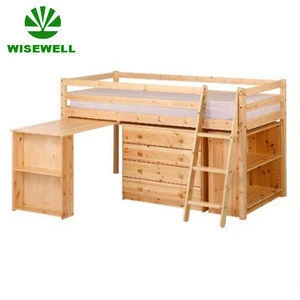 solid pine wood children bedroom furniture
