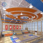 Space Sound Reduction Aluminium Frame Ceiling Panel Construction Decoration
