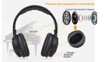 Sports ANC Headphones Foldable Stereo Earphone Accessories with microphone