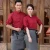 Import Spring/Fall Hotel Work Clothing Sets Women&amp;Men Fast Food Restaurant Waiter Uniforms Top+Apron 2pcs Western Hotel Workwear from China
