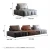 Square  family couches set minimalist piedmont sofa chair creative combination microfiber leather living room sofa furniture