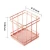 Import Square Shape Rose Gold Metal Wire Desktop Pencil Holder Pen Cup for Office School Home from China
