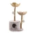 Import Stable Base Morden Cat Tower Natural Solid Wood Luxury Cat  Scratching Tree with Cat Play ball from China