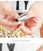Stainless Steel Shell Peeling Nail Protective Sleeve Peeling Vegetable Cutting Hand Protector Kitchen Gadget Specialty Tools