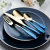 Import Stainless steel steak knife, fork and spoon set of four pieces of stainless steel steak knife, fork and spoon set of 304 tablewa from China