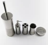 Stainless Steel Tumbler Lotion Bottle Toothbrush Holder Soap Dish Toilet Brush Holder 5pcs Bathroom accessories for Household