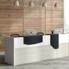 standard size modern office reception desk