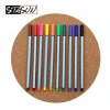 STASUN Silver Hexagonal Barrel Fine Point Markers Fineliner Sketch Fineline Marker Pen  Drawing Pen