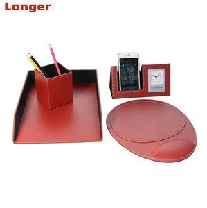 Stationary business gift set factory promotional pu leather desk stationery gift sets