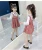 Import Summer Clothing Fashion Elegant Bow Blouse And Party School Uniform Plaid Skirt Two Piece Set Girl Clothing from China