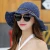 Import Summer hat new womens hat sun  manufacturers wholesale sun hat bowknot rope straw from China
