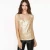 Import Summer Hot Sales Sexy Strappy Slim Fit V-neck Gold Sequined Camisole from China