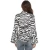 Import Summer Stretch Knitted Fabric Design Skirts and Zebra Blouse and Shirt with Logo from China
