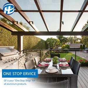 sun roof for house modern villa residence patio sunroom roof aluminium alloy glass Sun Roof For House
