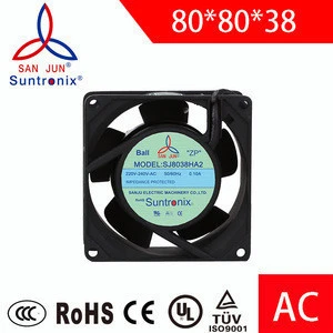 Suntronix industrial Axial ac fan 80*80*38mm 110 V 220V . High speed .For Cooling Ventilation fans Exhaust fan motor projects