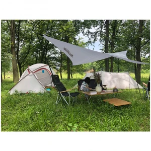 Super portable camping rain proof and sunscreen outdoor picnic sunshade diamond silver coated canopy tents camping outdoor