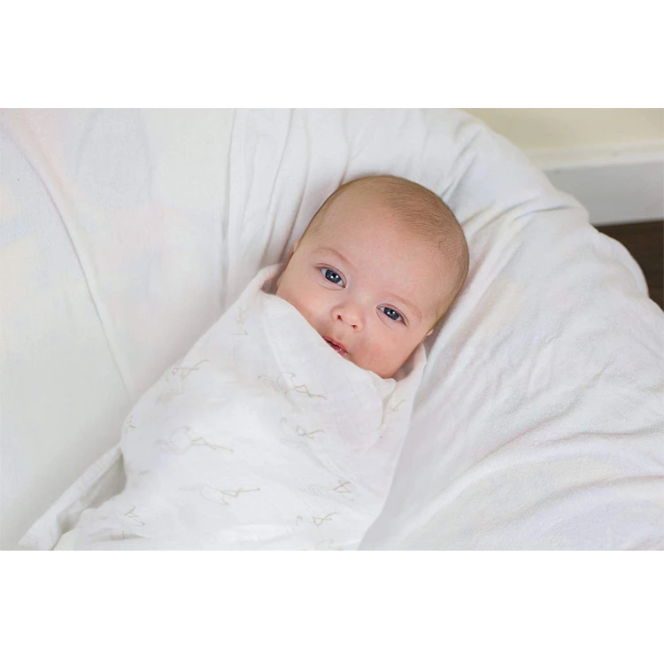 Super Soft Organic Cotton Muslin With New Pattern Best Price High Quality Muslin Baby Swaddle Blankets4 Pack