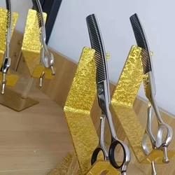 SUS440C steel Custom curved thinning scissors pet scissors Professional Hair Cutting Scissors