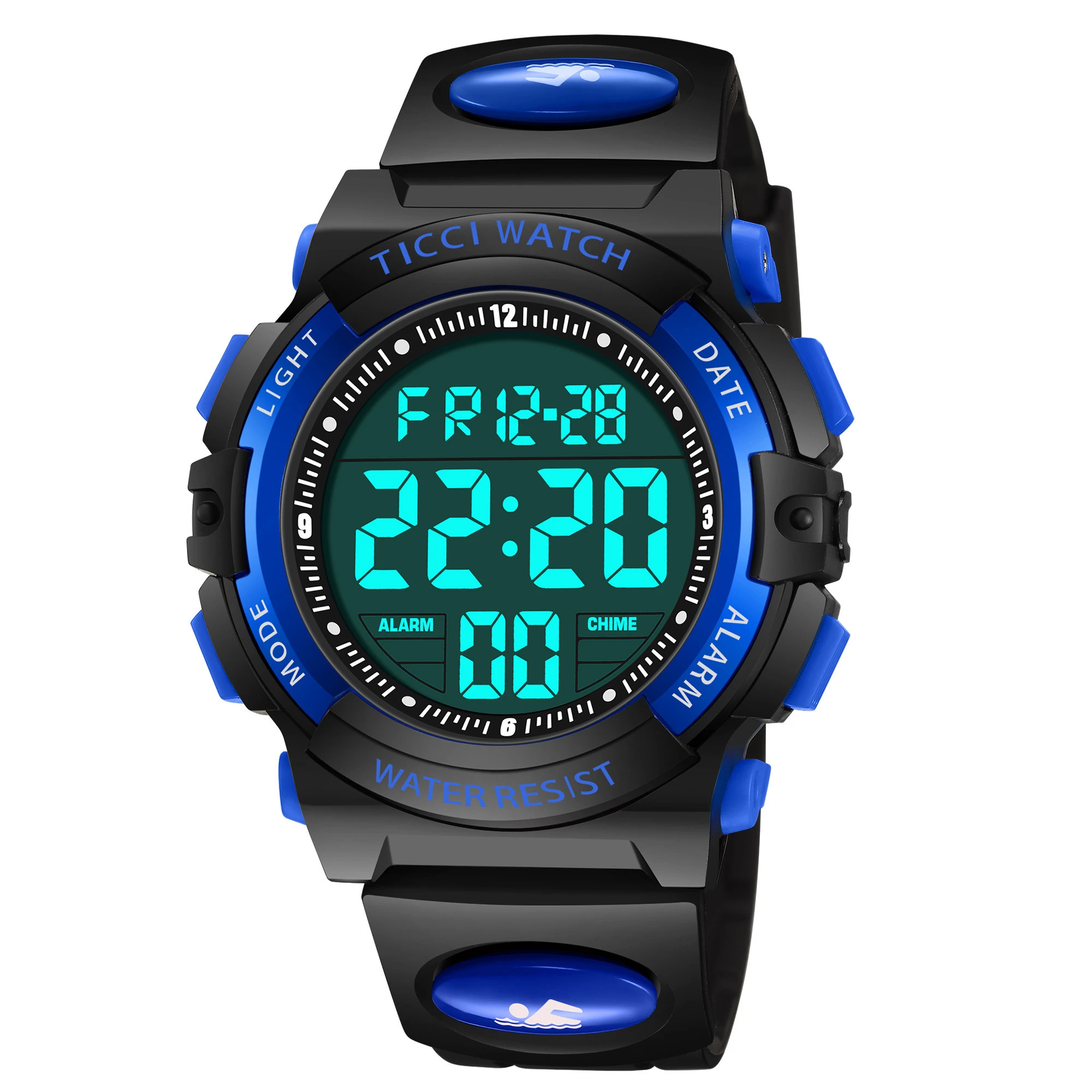 t8919 kids electronic digital watch sports waterproof watches with alarm chime stopwatch wrist watch for children girls boys1 0868200001591000563.jpg