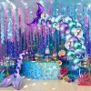 Table skirt for Mermaid party decoration