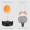 Table Tennis Trainer with Elastic Soft Shaft Fixed Shaft Rapid Back bound Machine for Ping Pong Ball Training Including 4 Balls