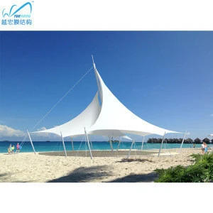 Tensile Membrane Patio Roof Tent Hall Outdoor Lightweight Beach Tent Sun Shelter