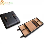 THE Azure humidor leather travel cigar holder HUMIDOR AND CIGAR BOX