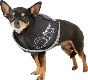 The Patented Comfy Cone by All Four Paws, Black, Dogs, Extra Small, Soft Adjustable Pet Recovery E-collar w/Removable Stays [1]