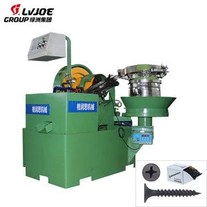Thread rolling machine to produce ring nail and screw nail