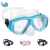 Import top quality tempered glass lens silicone swimming scuba diving goggles snorkeling gear snorkel mask from China