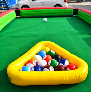 Top Selling Inflatable Pool Ball Table Snooker Soccer Ball Table Billiard Football Field