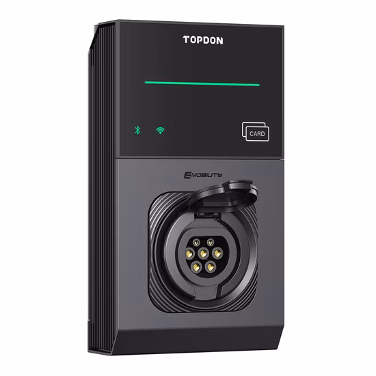Topdon Factory New Arrival Pulseq AC PRO 7kw 11kw 22kw Ocpp Type 2 Single Three Phase Wall Box WiFi APP RFID Smart Charging Station EV Charger for Electric Cars