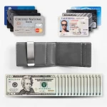 Travel Genuine Leather Man Rfid Mens Leather Wallet Slim Custom Leather Money Clip Unisex  Money Clip