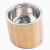 Import Trendy style New design bamboo cat /dog  pet bowls feeder with feed storage rack from China