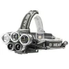 TS Lighting USB Rechargeable headlamp with 5 led T6 XPE Head Lights 18650 Lithium Head Lamps