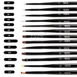 TSZS Professional Nail Art UV Gel Polish Paint Drawing Nail Brush Pen With Cup Manicure Tool