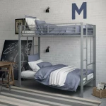 Twin bunk bed metal kids double bed steel bunk bed