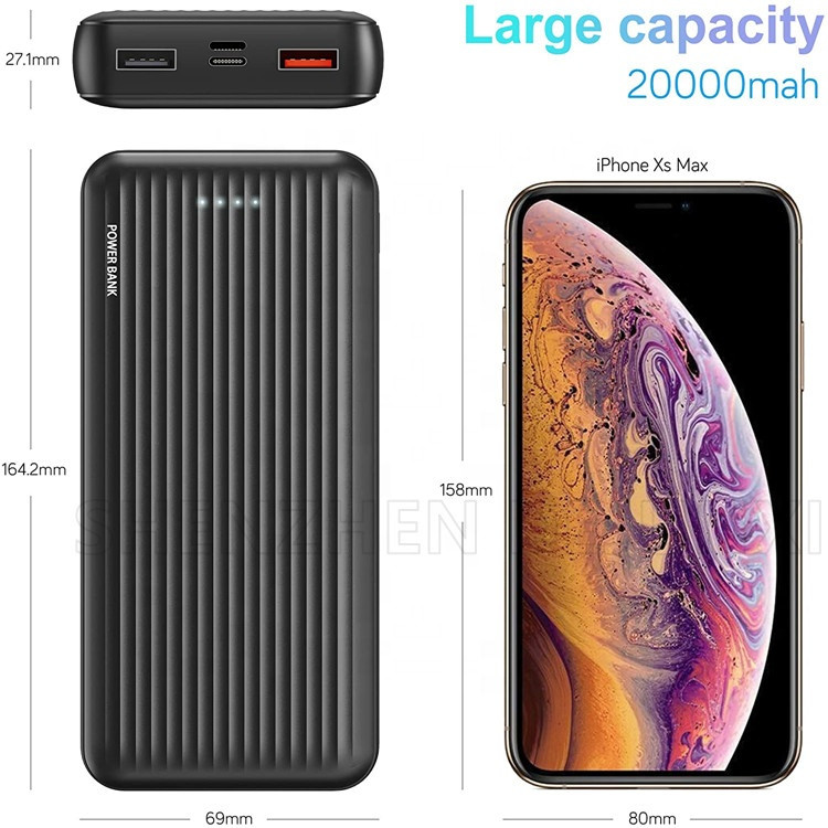 Buy Ultra Slim Light Weight Power Bank Usb C Mirco 2 Usb Ports Charge ...