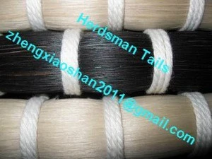 Unbleached stallion horse tail hair for violin bow