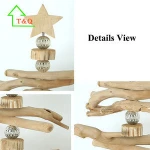 Unique Artificial handmade Wooden christmas decoration