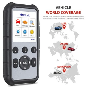 Universal Code Readers OBD2 Scanner Tools Autel MaxiLink ML629 Car Auto OBD2 Diagnostic Tool with Engine/Transmission/ABS/SRS