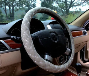 Universal Leather Steering Wheel Cover