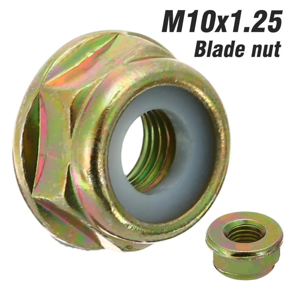 Universal M10x1.25 LH Thread Blade Nut For Brush Cutter Strimmer Trimmer gear case box assy grass cutting parts