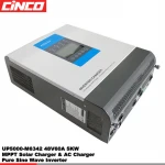 UP5000-M6342 5000w 48V hybrid solar inverter with 60A solar charge controller and grid charger hybrid solar kit